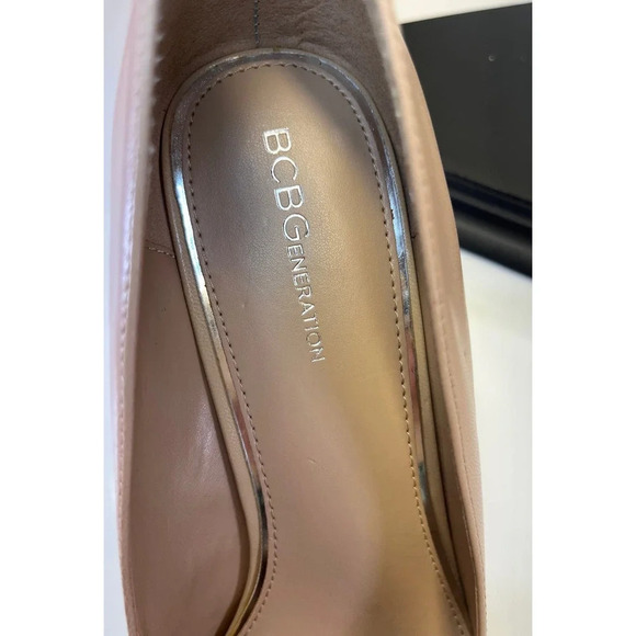 BCBGeneration Womens 11 Shell Pink Harleigh Leather Pointed Pump NEW FLAW - Picture 8 of 14